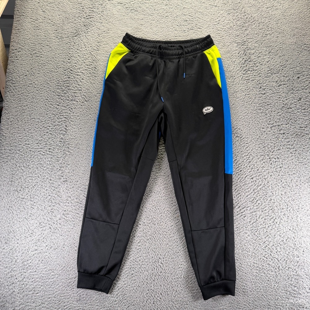 VTG Nike Pants Mens‎ M Black Polyester Track Tapered Jogger Sports Performance
